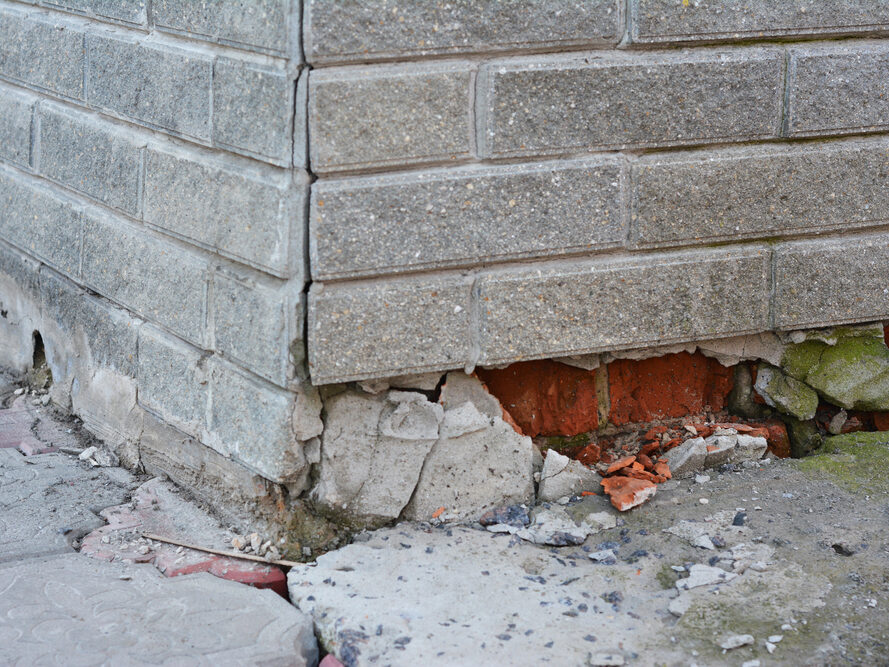 Foundation of home cracking showcasing that you need Foundation repair by East Texas Slab Masters